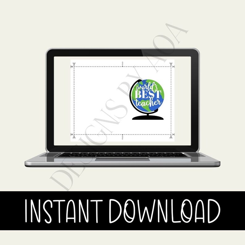 Printable Worlds Best Teacher Card Instant Download - Etsy