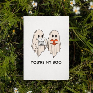 Druckbare You're My Boo Karte | Sofort Download | Lustige Jubiläumskarte | Lustige Geburtstagskarte | Karte Für Sie Ihn | Wortspiel Valentinstagskarte