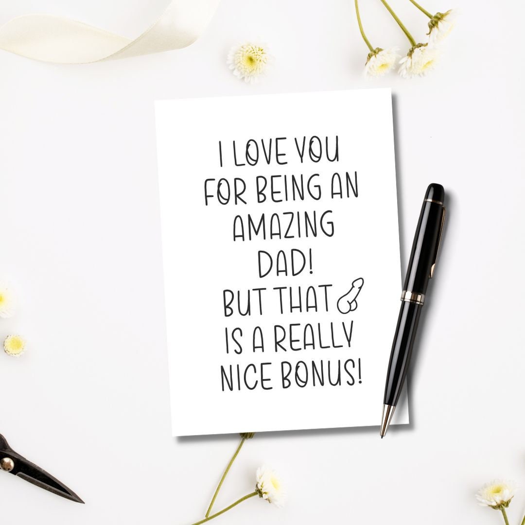 Printable Love You for Being an Amazing Dad Card | Instant Download ...
