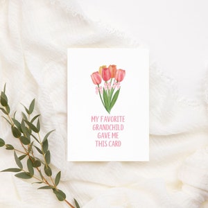 Imprimible divertida nueva tarjeta de la abuela Tarjeta del día de las madres para la abuela Descarga instantánea Nueva tarjeta de la abuela Tarjeta de cumpleaños de la abuela