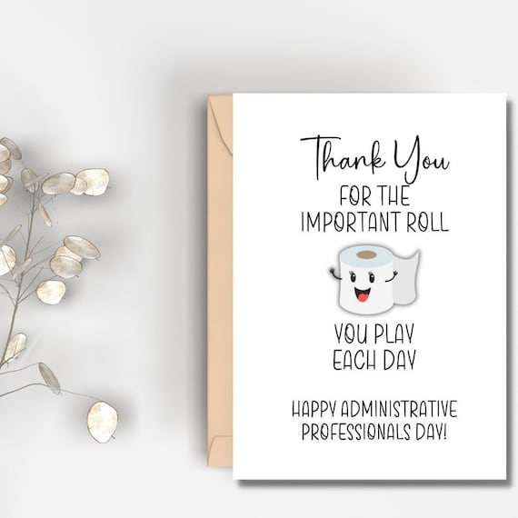 Printable Administrative Professionals Day Card Instant - Etsy