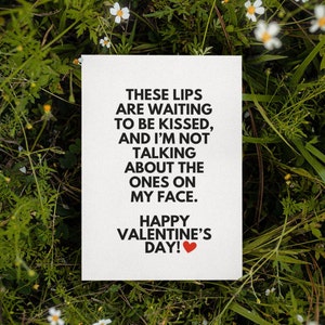 Printable These Lips Card | Naughty Valentine&#39;s Card | Dirty Valentine&#39;s Card | Funny Card For Him | Naughty Card For Him | Valentine&#39;s Card