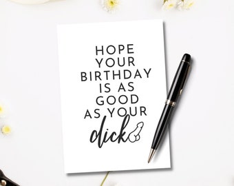 Lustige Geburtstagskarte Mit Rotem Herz – 'I Hope Your Birthday Is As Good As You Are' – Humorvoll
