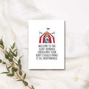 Druckbare Schlafentzug Karte | Schwangerschaftskarte | Lustige Glückwunschkarte | Neue Baby Karte | Baby Shower Grußkarte Sarkastische Baby Card