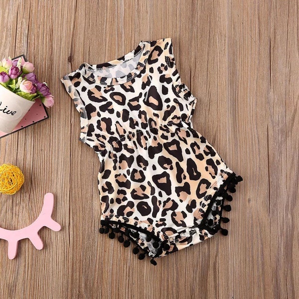 Leopard Print Romper Etsy