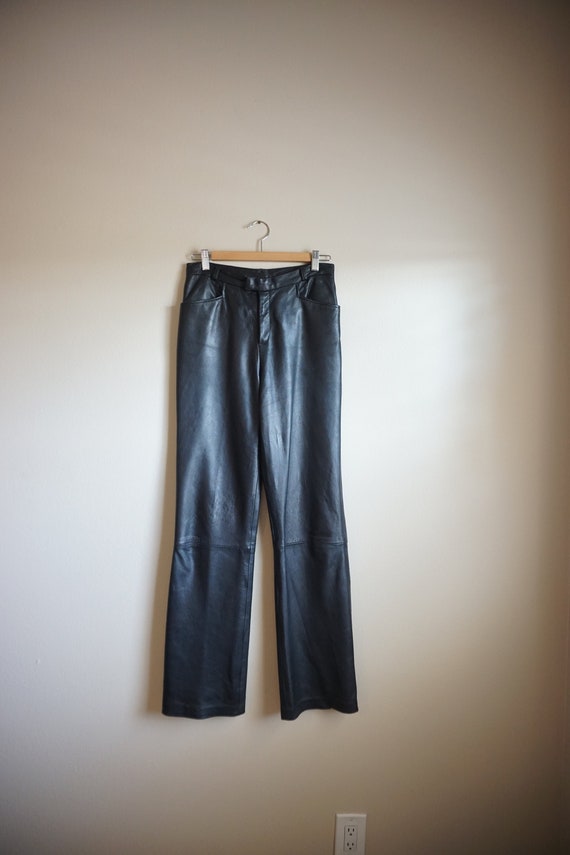 Vintage Leather Pants | Made in USA | Straight Leg | … - Gem