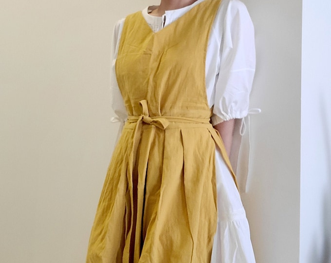 Apron Dress for Women, Cottagecore Pinafore, Small to Plus Size