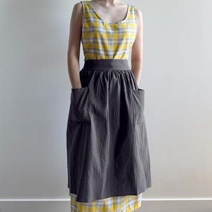 Retro Halbe Schürze mit Taschen für Frauen, Viktorianische Küche Rock für Renaissance Fair