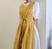 4 Colors Pinafore Apron Dress with double-slit, Vintage Style Garden Aprons 