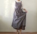 2 Colors Pinafore Apron - Vintage Style Garden Aprons for women, Cross and Tie back style 