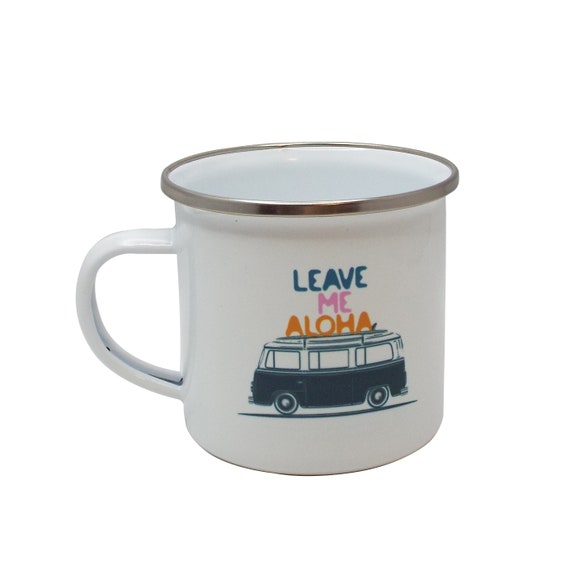 Hawaiian Aroma Caffe- Leave Me Aloha Van shatterproof mug 10oz. Comes in various Hawaiian Designs.