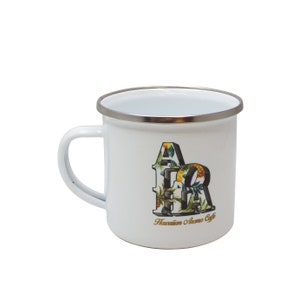 Hawaiian Aroma Caffe- Aloha Floral shatterproof mug 10oz. Comes in various Hawaiian Designs.