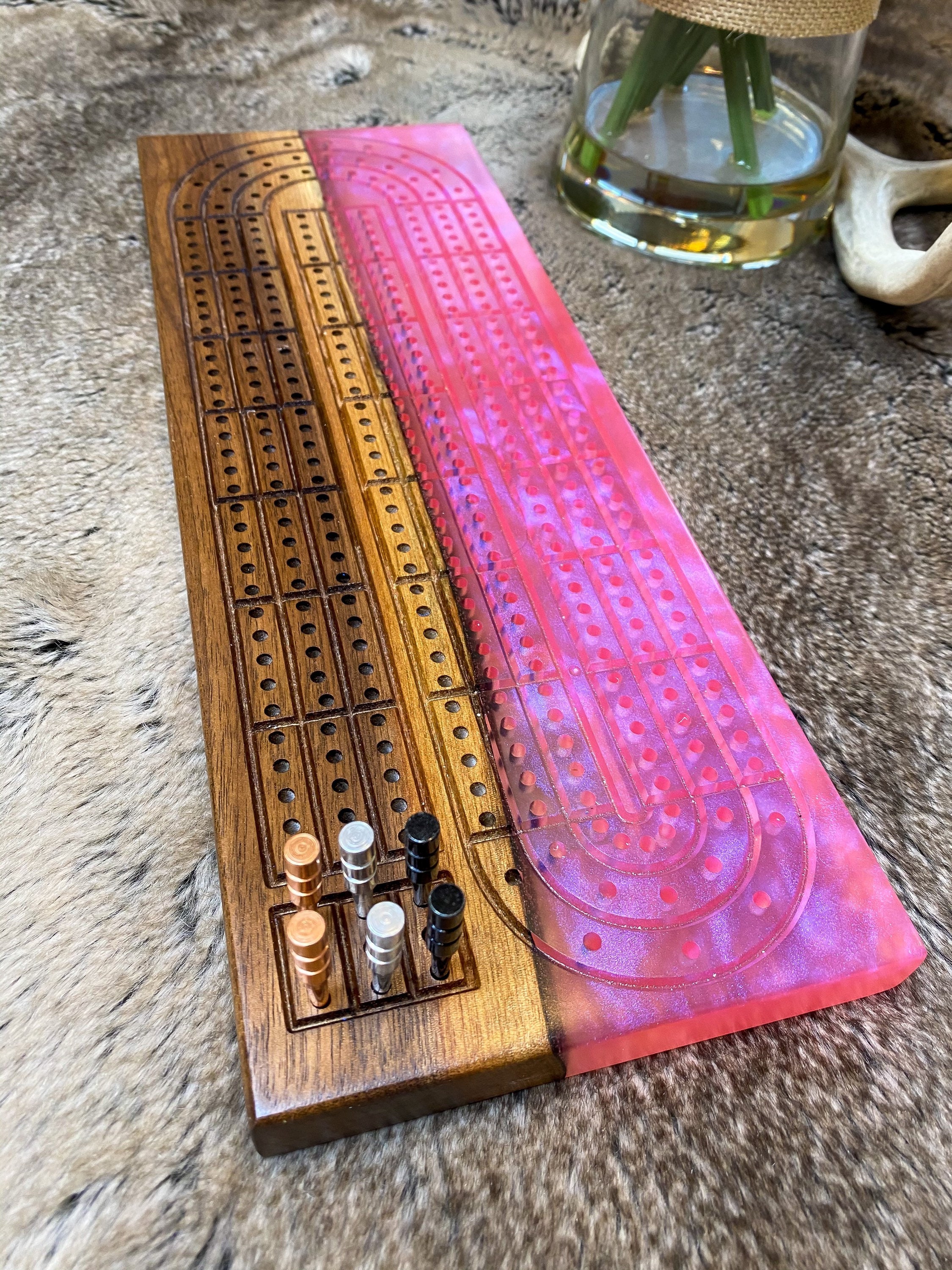 Custom Crib Boards with Walnut and Epoxy Resin Etsy