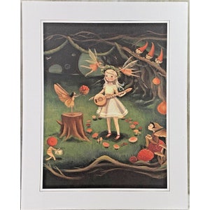Fairy Nursery Art Print Fairies Girls Baby Room Fairy Tale Woodland Creatures Garden Cottagecore 8x10 Print Picture Emily Winfield Martin