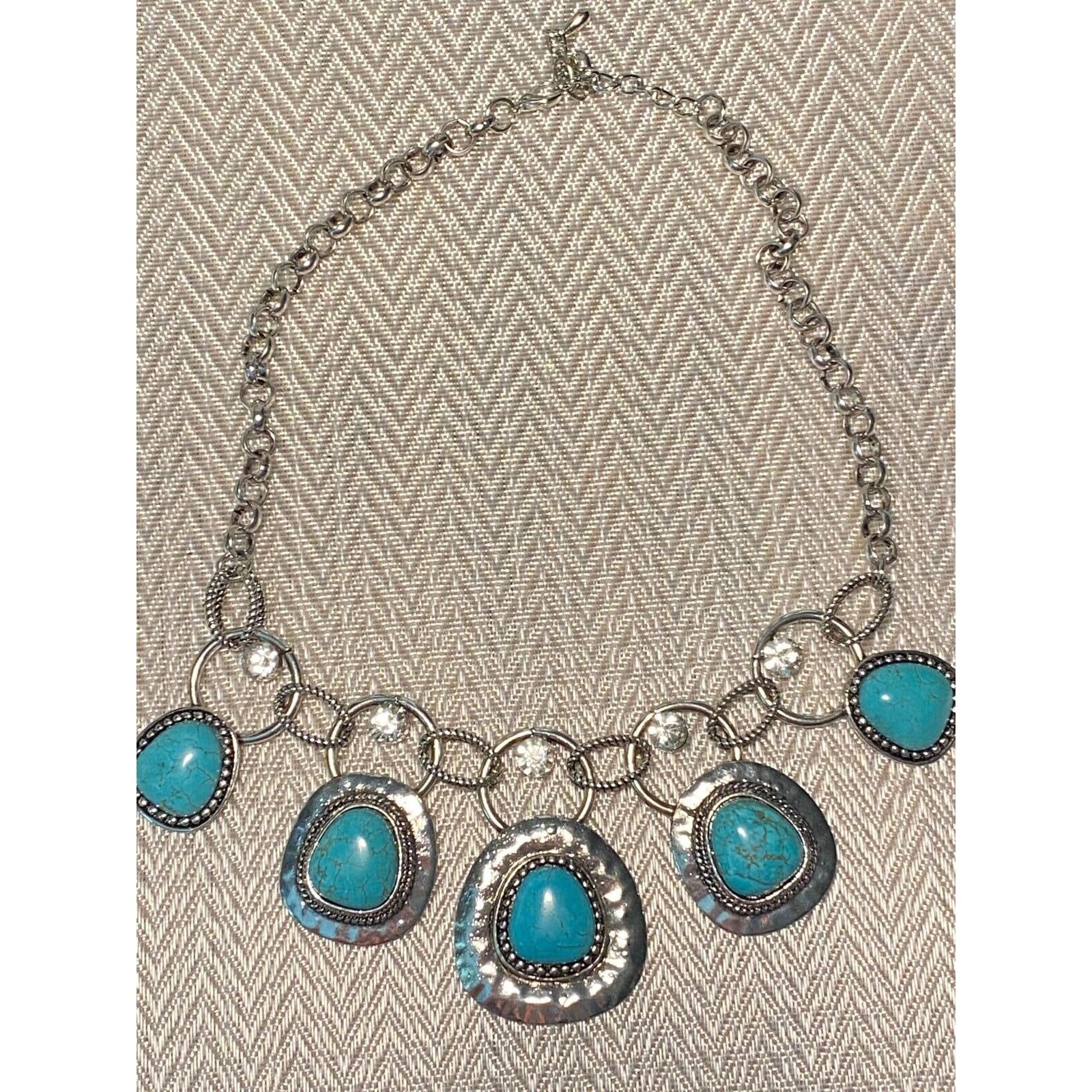 Turquoise Southwestern Costume Jewelry Lot Necklace Bracelet Etsy