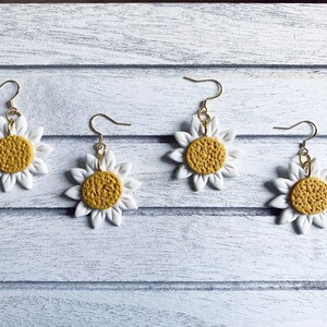 large daisy statement earrings