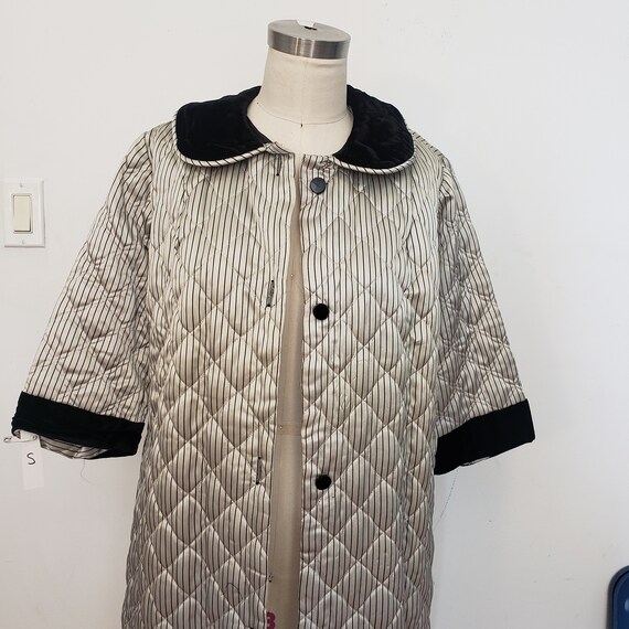Vintage Quilted Nightgown Robe Mumu NightDress Paj