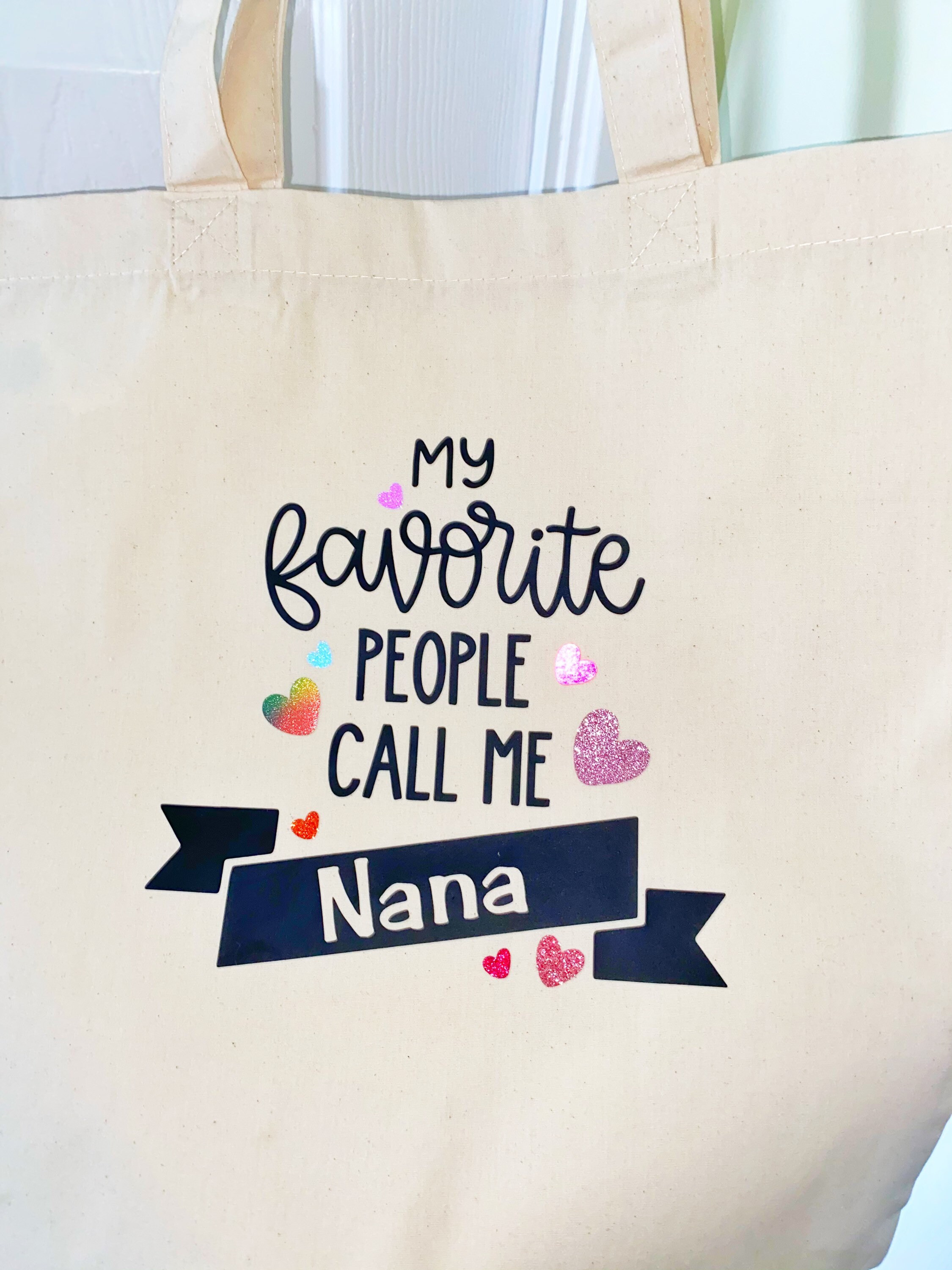 Personalised Grandmother tote bag Etsy