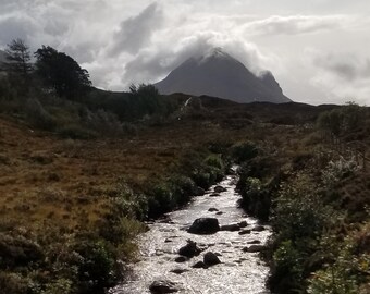 Photo of Isle of Skye - Landscape Photograph PRINT of Mountains and River / Scottish Munro / Wall Art / Landscape / Home Decor