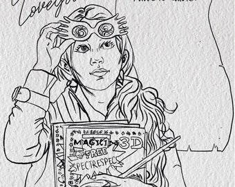luna coloring page etsy