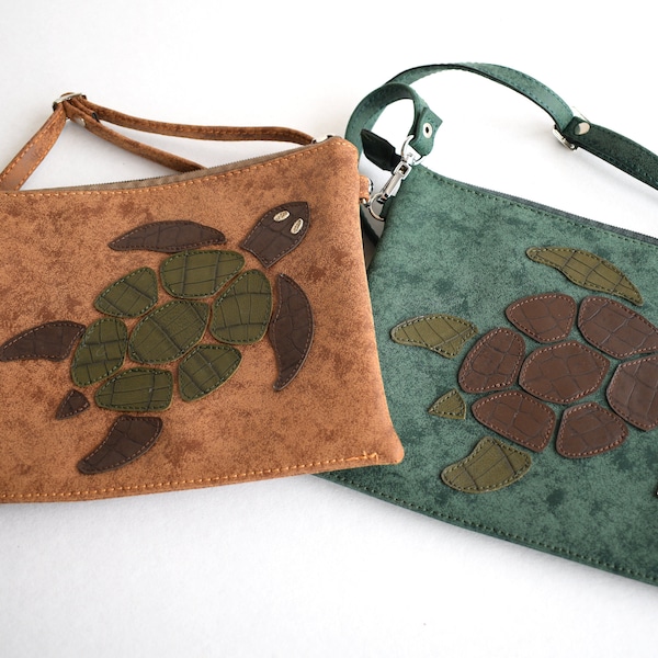 Turtle Crossbody Bag.  Handcrafted Mosaic Turtle Shoulder Bags Perfect for Children, Teens, and Adults