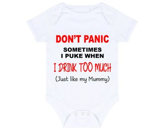 Gender Neutral Baby Shower Gift Sometimes I Puke When I Drink too Much Funny Fathers Day Gift Funny Baby Bodysuit Gift Unisex Baby Gift