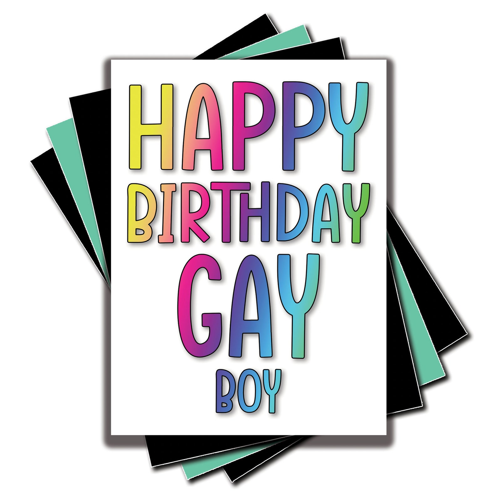 Feliz cumpleaños Gay Boy Tarjeta de cumpleaños A5 Tarjeta de Etsy España