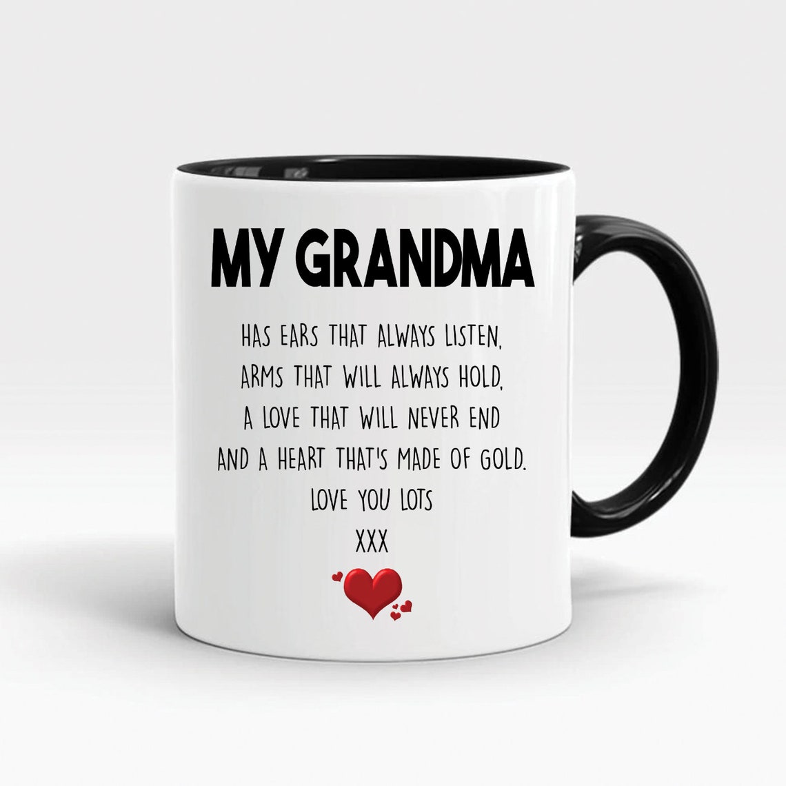 Gift For Grandma Coffee Mugs Tea Cup Mug My Grandma Heart Made Etsy