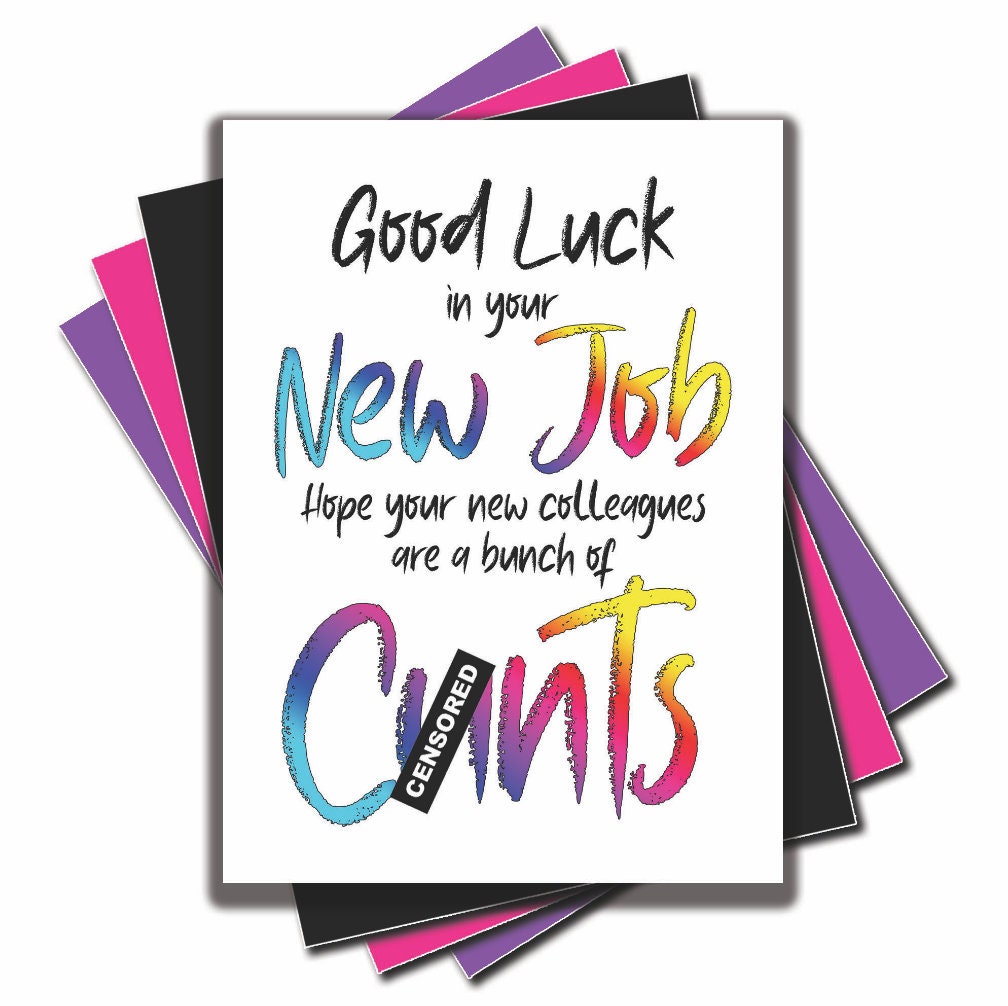 Leaving Cards New Job Cards Bye - Il Fullxfull.2593899504 H5xd 