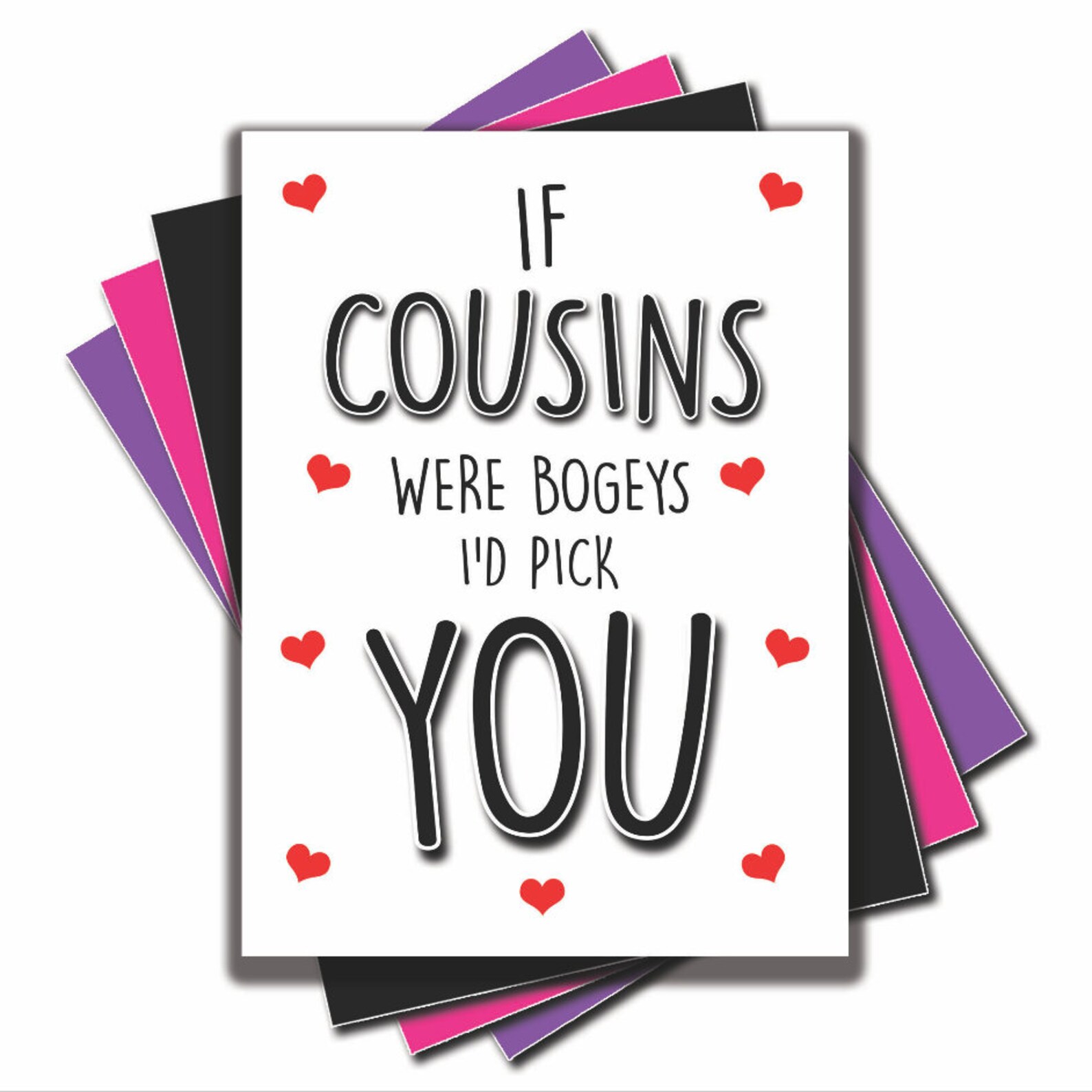 Funny Card For Cousin Cards Birthday Card For Cousin If Etsy