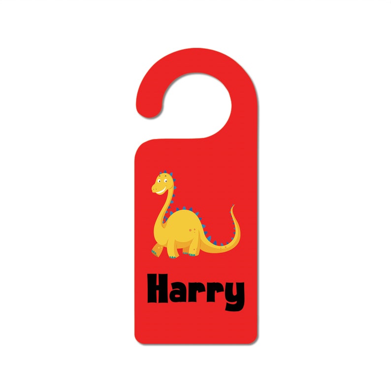Personalised Custom Dino Dinosaur Boys Girls Kids Children Room Door Hanger Sign Personalised Custom Dino Dinosaur Boys Girls Kids Children Room Door Hanger Sign