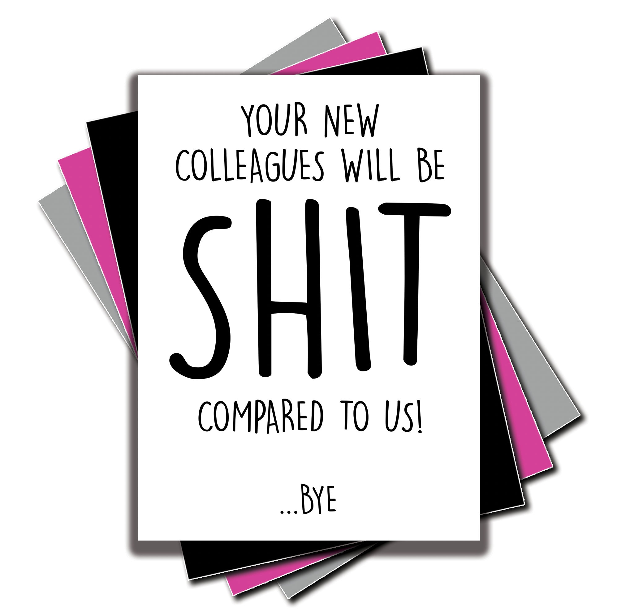 Funny Leaving Work Cards Office Co Worker Leaving Card Your Etsy