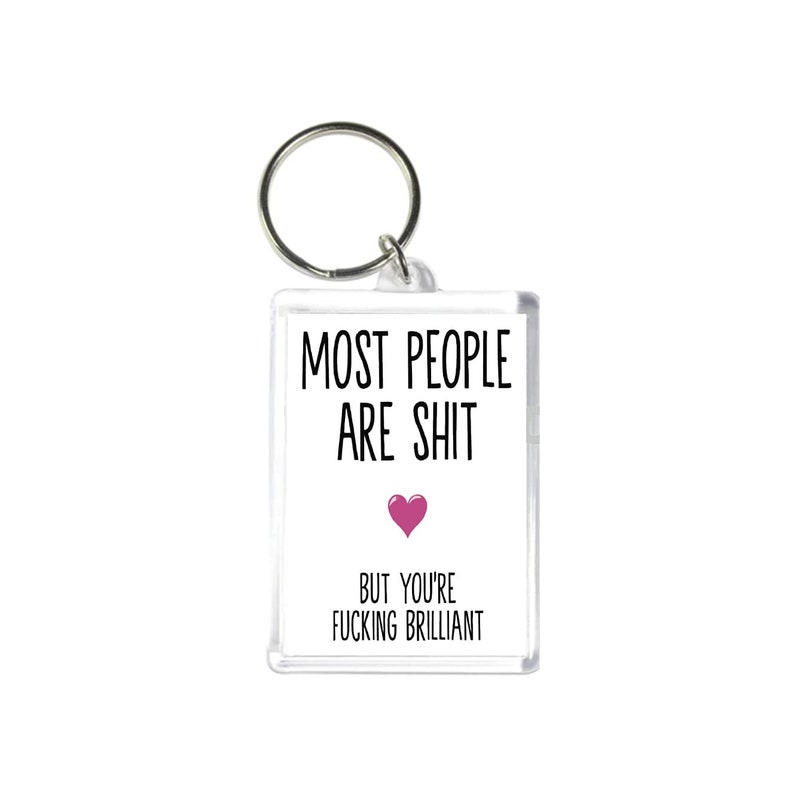 Funny Keyring For Best Friend Work Colleague Most People Are Etsy