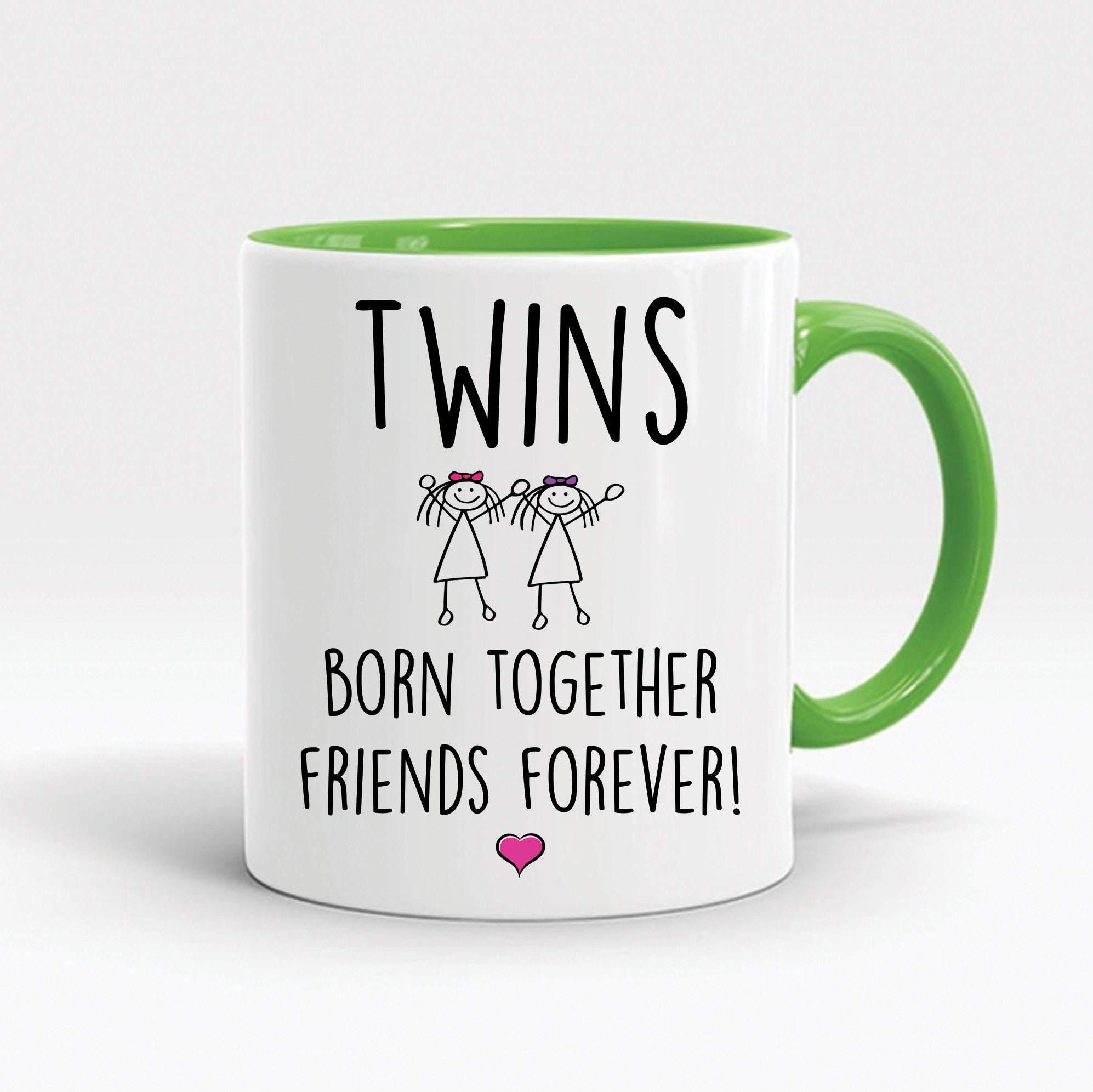 Twins Mug Twin Girls Gift For Sister Born Together Friends Etsy