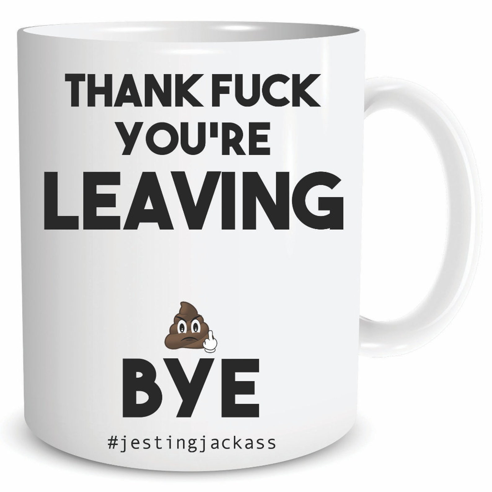 Funny Leaving Gifts Coffee Mugs Thank Fck You're Leaving Etsy