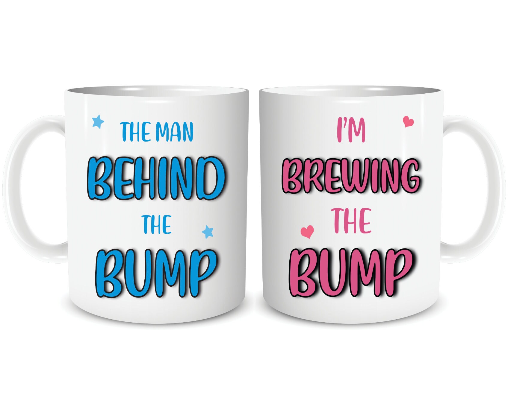 Bump Brewing Funny Gift Mug Set Gifts For New Parents Baby Due Etsy
