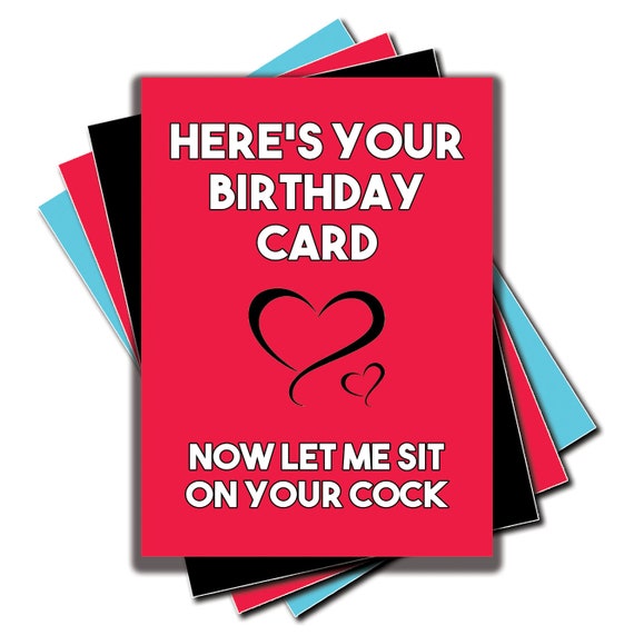 Funny DICK Birthday Card Rude Naughty Adult Humour Comedy Him Her Friend Colleag 