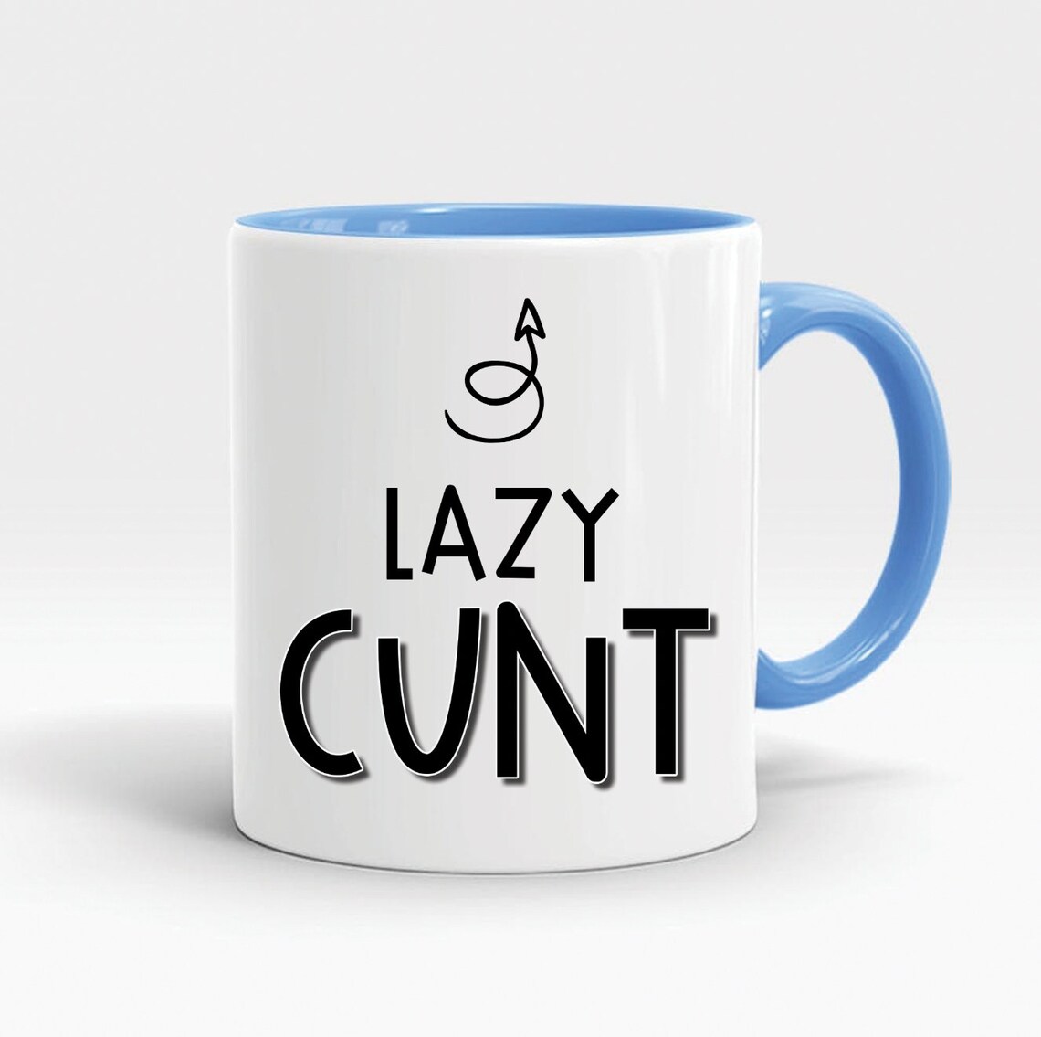 Funny Mug Lazy Cnt Novelty Mugs Gift For Him For Her Lazy Etsy