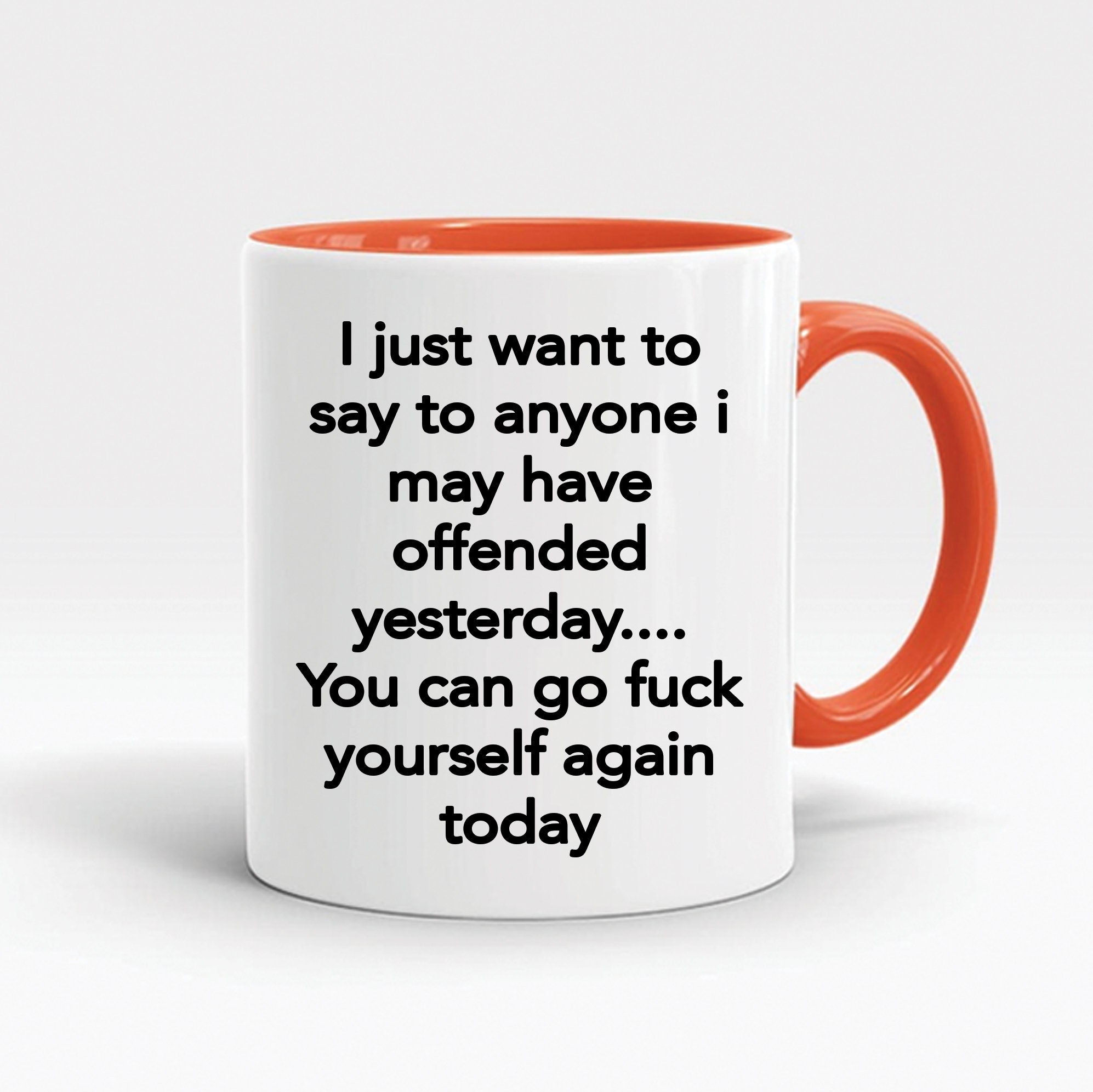 Funny Rude Profanity Coffee Mugs For Work Colleague Office Etsy