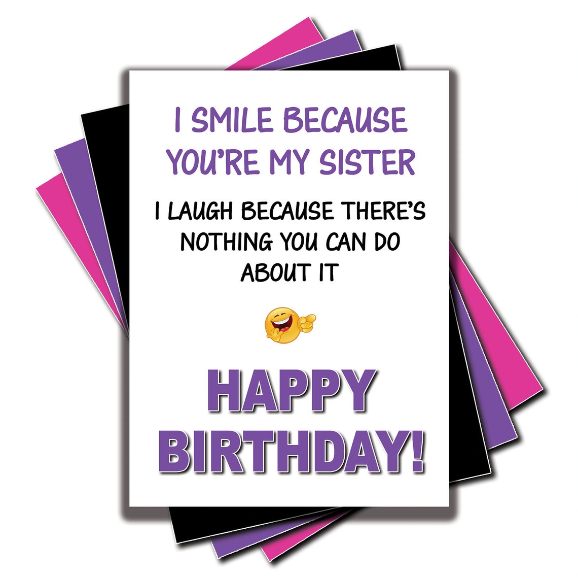 Funny Humour Birthday Card For Sister You re My Sister Etsy funny-humour-birthday-card-for-sister-you-re-my-sister-etsy