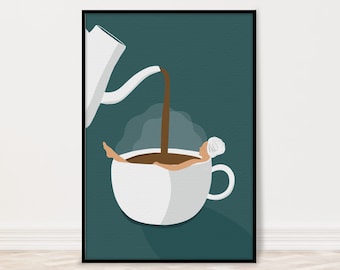 Coffee Poster, Coffee Bar Sign, Coffee Bar Decor, Coffee Lover Gifts, Coffee Art Print, Coffee Shop Decor, Coffee Shop Poster and Print