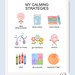 My Calming Strategies Chart & Poster for Kids - Feelings Emotions Chart ...