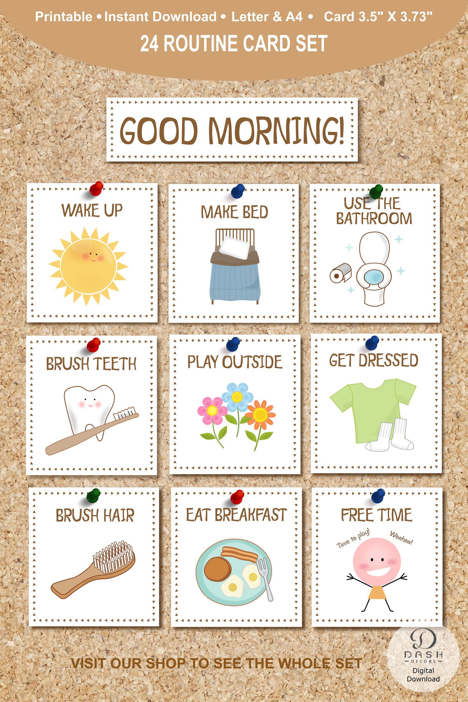 Printable Daily Routine Cards For Kids Visual Routine Cards Etsy Printable Daily Routine Cards For Kids Visual Routine Cards Etsy