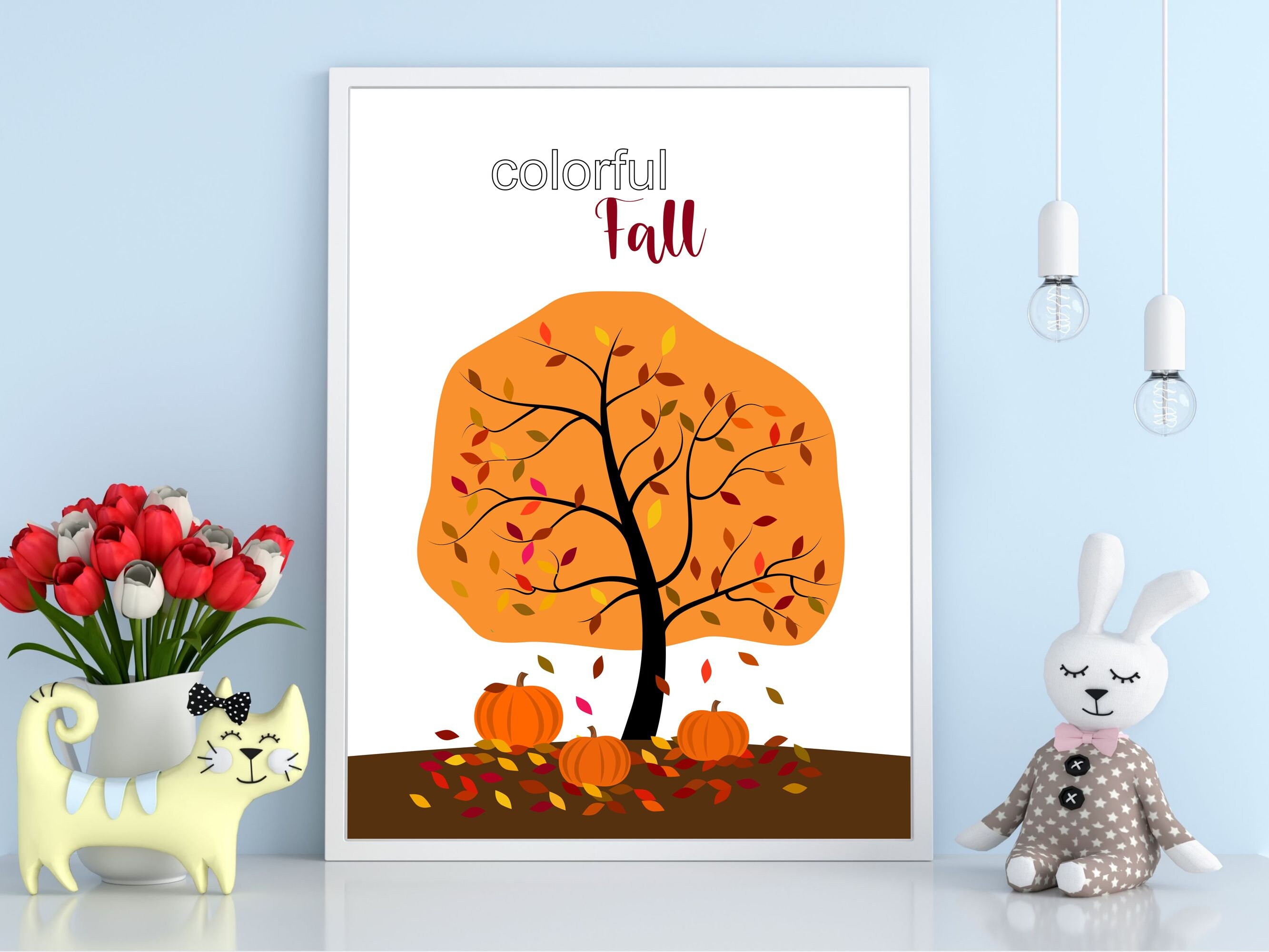4 Season Wall Art, Poster & Print - Set of 4 - Four Season Trees ...