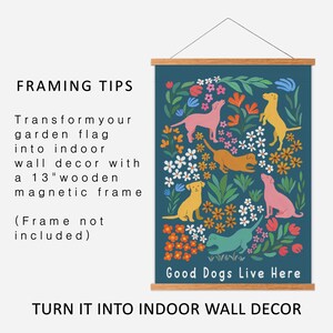 Dogs Garden Flag and House Flag | Good Dogs Live Here Yard Flag ...