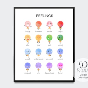 Peut inclure: Un tableau imprimable avec des visages de dessins anim&eacute;s color&eacute;s repr&eacute;sentant diff&eacute;rentes &eacute;motions. Le tableau est intitul&eacute; "Sentiments" et comprend des &eacute;motions telles que le bonheur, la frustration, l'excitation, la col&egrave;re, la b&ecirc;tise, la fatigue, la tristesse, la peur, la fiert&eacute;, la g&ecirc;ne, la confusion, l'inqui&eacute;tude, l'agacement, la timidit&eacute;, la d&eacute;ception et l'amour.