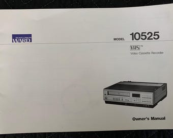 Vintage Montgomery Ward VCR Manual