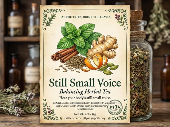 Still Small Voice Balancing Herbal Tea | Blood Sugar Support Tea | Loose Leaf Herbal Blend | Craving Support Tea | Handcrafted Wellness Tea