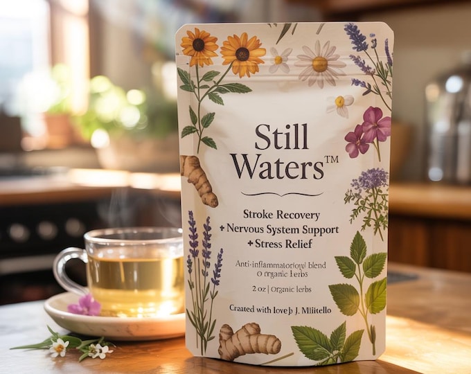 Featured listing image: Still Waters Stroke Support Tea™ – Herbal Wellness Blend for Recovery, Inflammation & Peace of Mind
