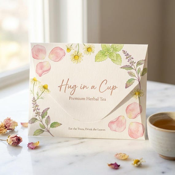 Hug in a Cup™ | Gentle Herbal Tea for Calm & Comfort | Caffeine-Free Comfort Blend